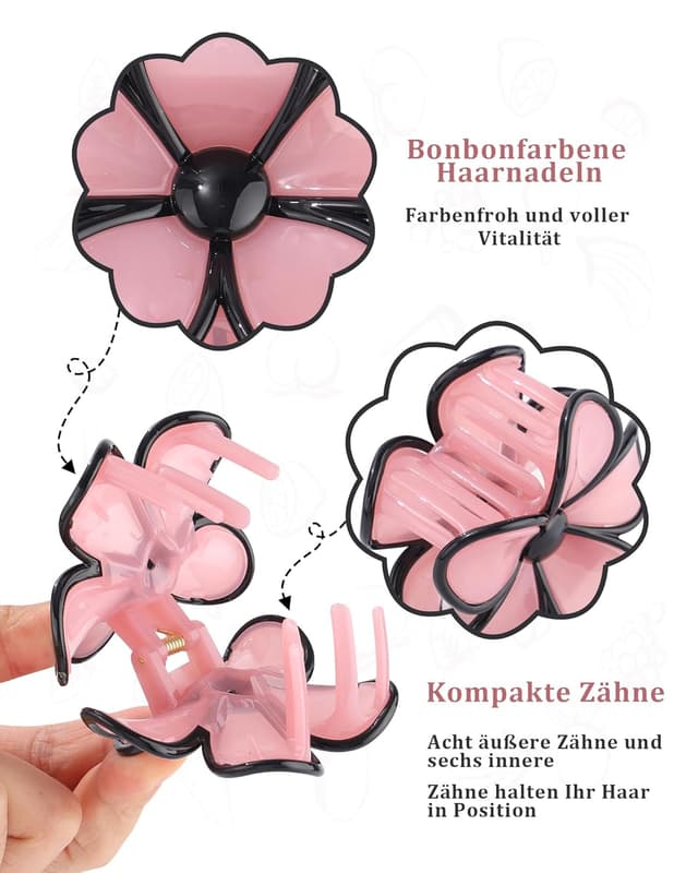 Thumbnail 3 de Kajeer 6er Blumen Haarspangen đâ