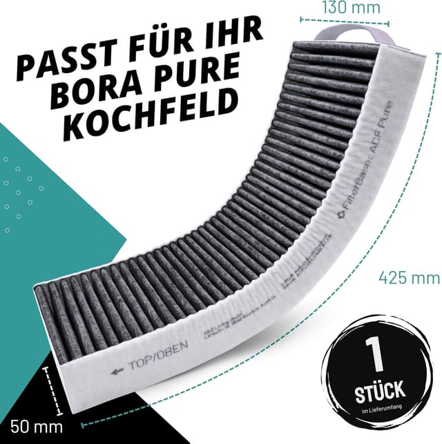 Thumbnail 2 de FILTERBASE Aktivkohlefilter 425×130×50 mm