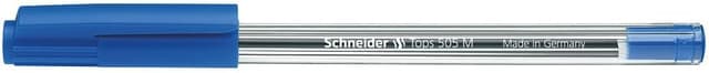 Detalle 2 de Schneider Tops 505 PTE M penna sfera blu (10 pezzi) con punta in acciaio