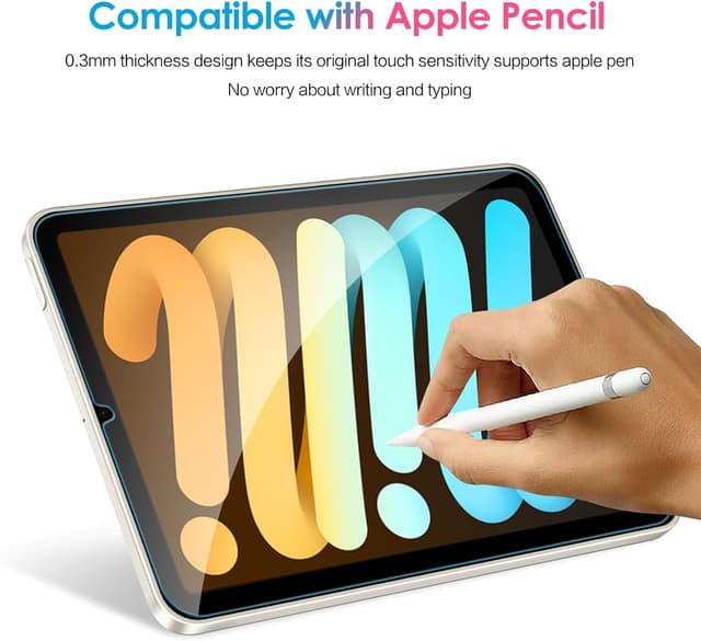 Detalle 2 de Pack de 2 films de protection écran en verre trempé ivoler pour iPad mini 7/6 (8,3 pouces) — dureté 9H, pose sans bulles