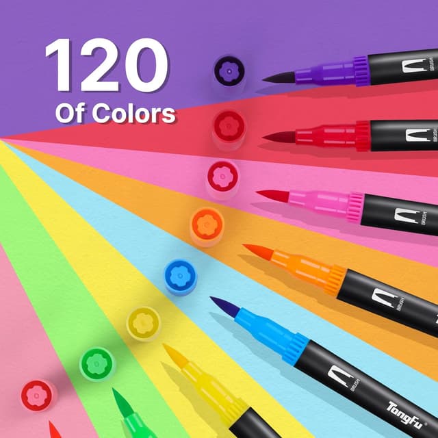 Detalle de Tongfushop 120 Dual Tip Colouring Pens