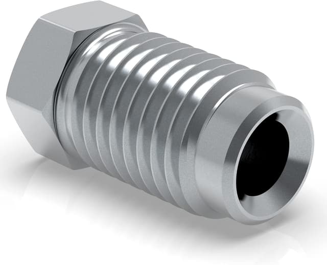 Detalle de Lot de 10 raccords mâles M10 x 1,25 pour tuyau de frein 4,75 mm (évasure DIN type F) – Type L DIN/ISO 1651