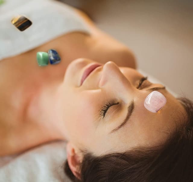 Detalle de Bella Jade lot de 7 pierres semi-précieuses en pierre de paume