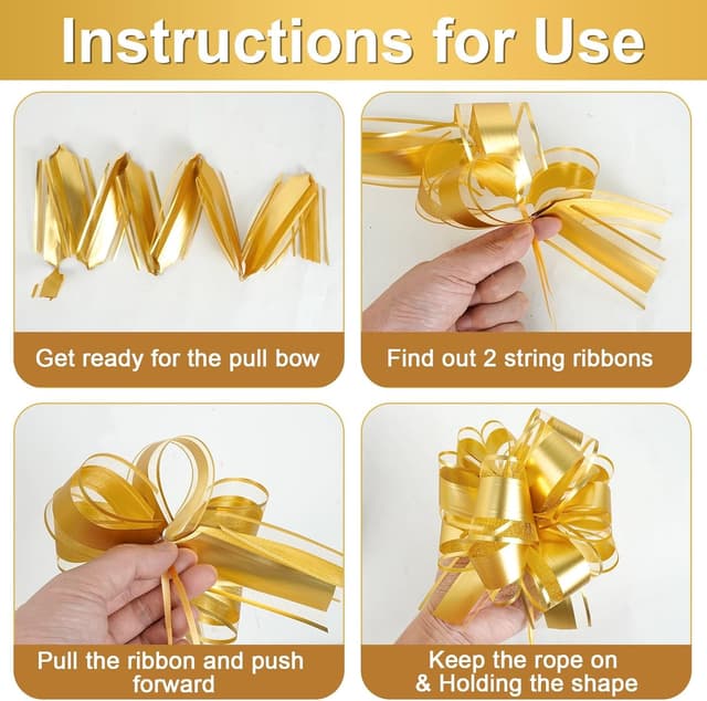 Thumbnail 3 de TayBong 20 Stück Geschenkschleife 16cm 🎀