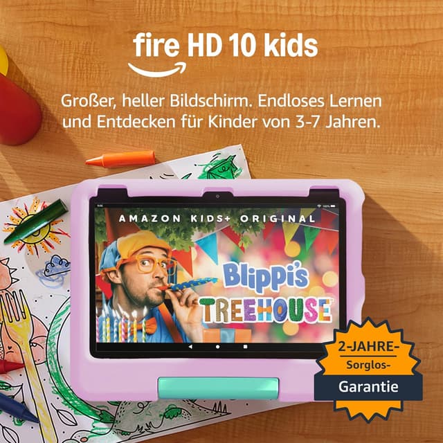 Detalle de Fire HD 10 Kids-Tablet 32 GB rosa