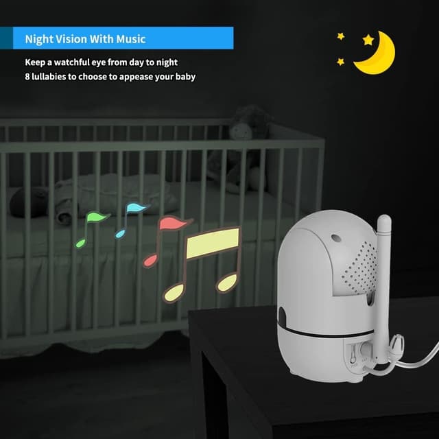 Thumbnail 3 de HelloBaby HB6550 Baby Monitor 5-inch