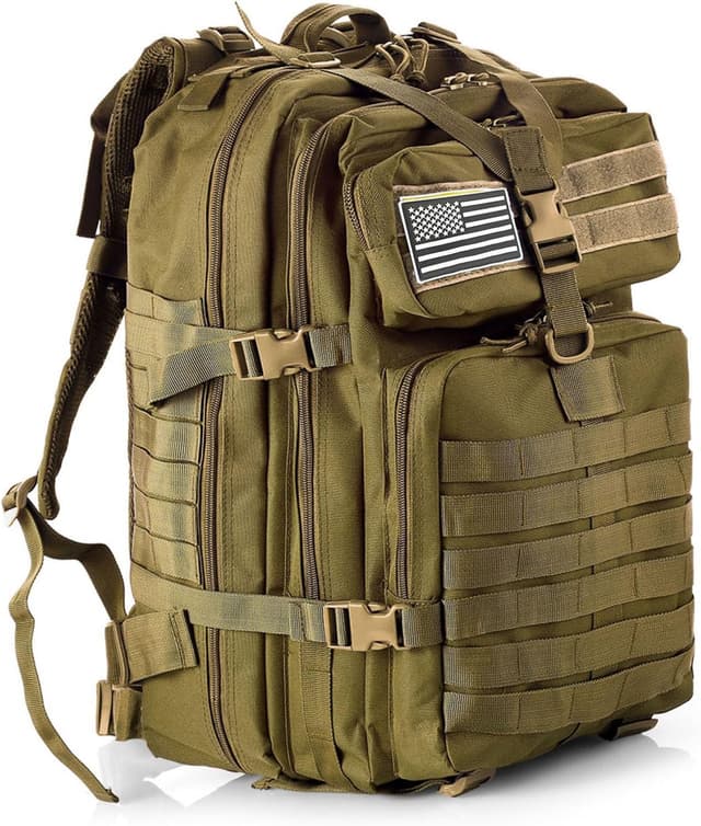 Detalle de GUJOIN 50L wasserdichter Nylon-Jagdrucksack mit taktischem Stil und mehreren Fächern