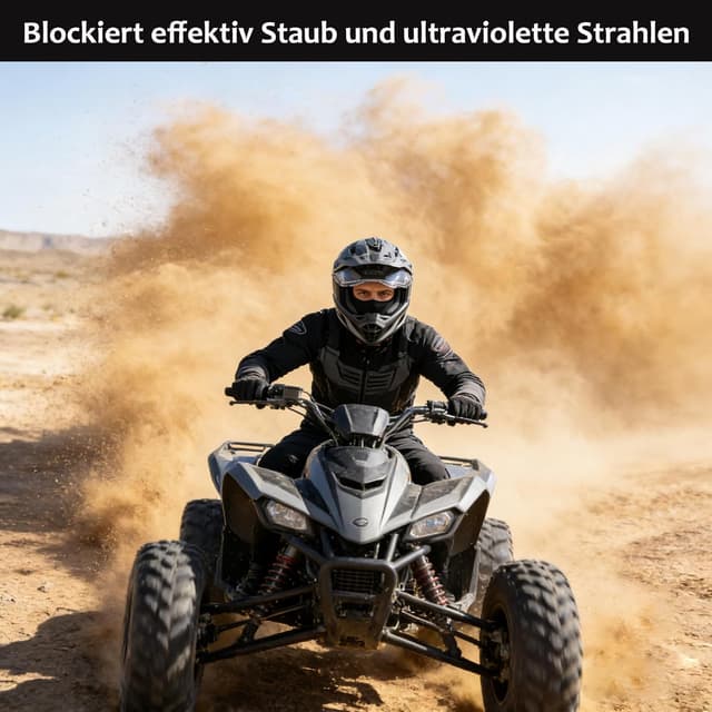 Detalle de COTOP Sturmhaube Motorrad Sommer – dünne Multifunktions-UV-Balaclava unter dem Helm