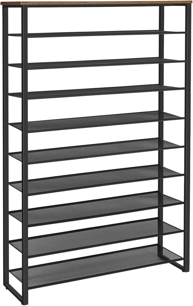 Detalle de HOOBRO scarpiera a 10 livelli EBF171XJ01 da 100 cm, fino a 50 paia di scarpe