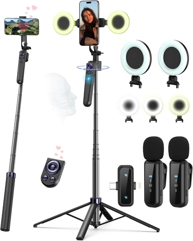 Detalle de Vlogging Kit 63” Auto Face Tracking