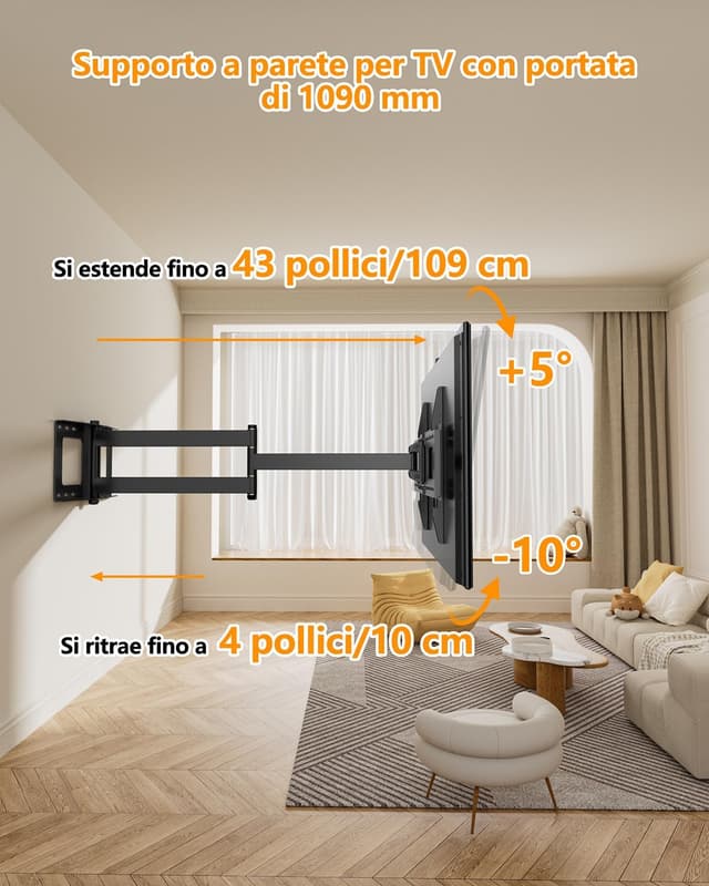 Thumbnail 2 de FORGING MOUNT Supporto TV 1090 mm per 37-80"