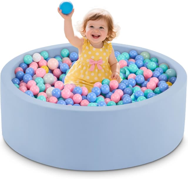 Detalle de Aunekiv Bällebad 90x30 cm, hellblau