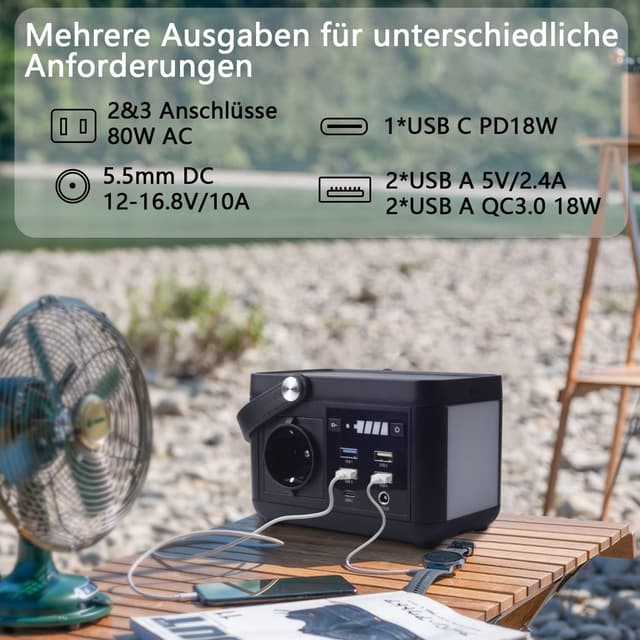 Detalle de SBAOH Tragbare Powerstation 88,8 Wh