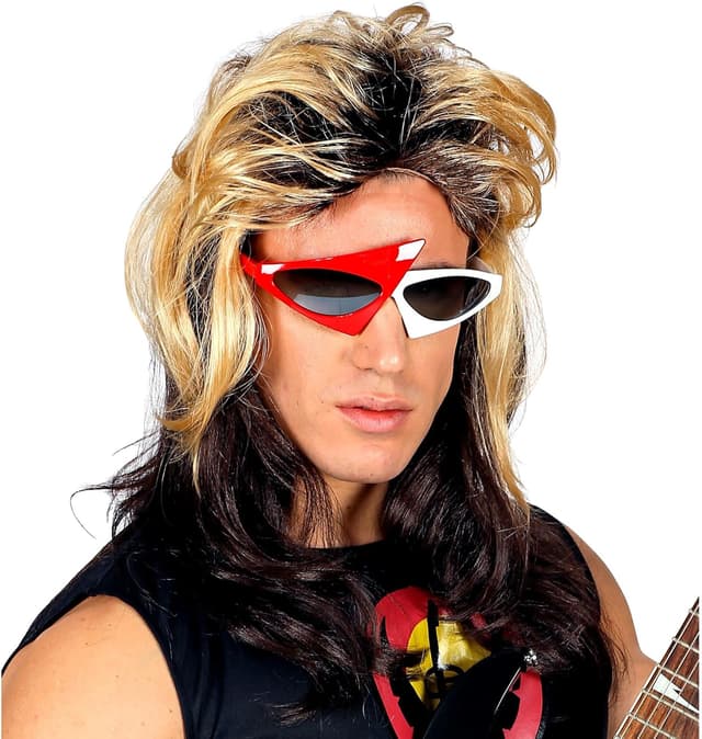 Detalle de WIDMANN MILANO Party Fashion 04436 Perücke im 80er Jahre Rocker-Look (Party Fashion)