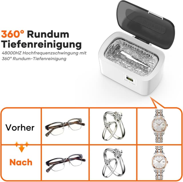 Thumbnail 5 de KECOOLKE Sonic Cleaner Ultraschallreiniger mit Timer