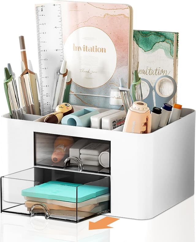 Detalle de Cayxenful desk organiser with drawers