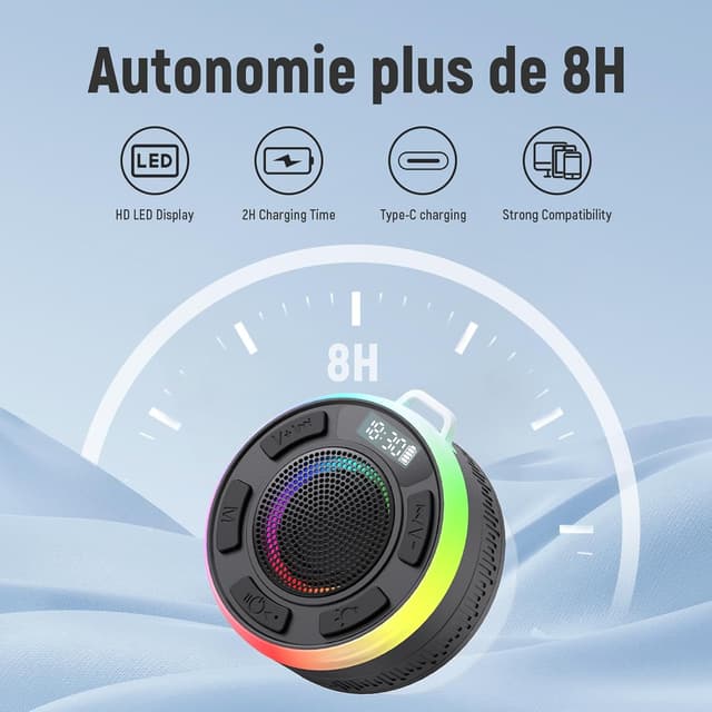 Thumbnail 6 de Bluetooth Shower Speaker 10H battery, IPX7