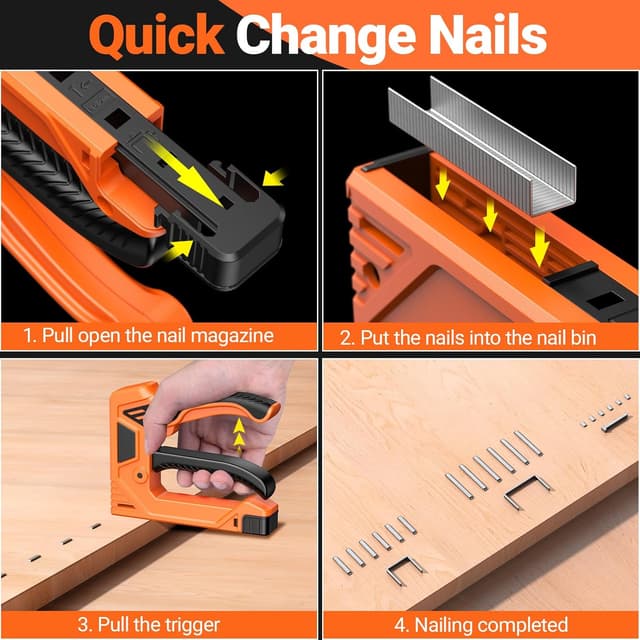 Detalle 2 de Handtacker Tackerklammern Set mit 600 Stück