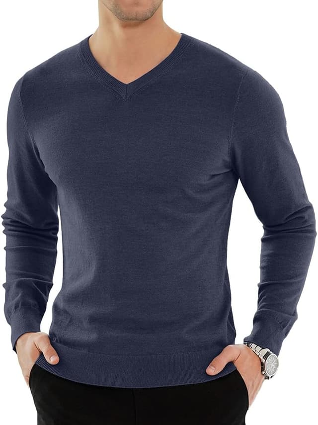 Thumbnail 6 de KUYIGO Pullover V-Ausschnitt Slim Fit