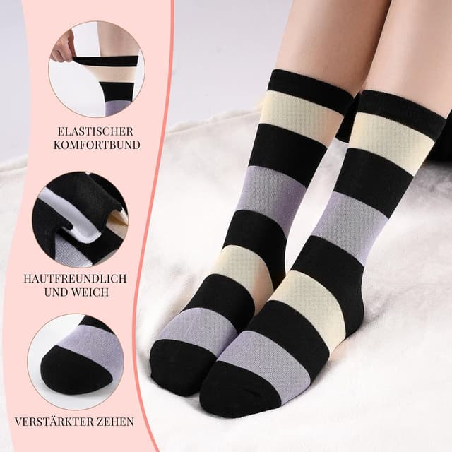 Detalle 2 de Cirorld Socken Damen 10 Paar Baumwolle