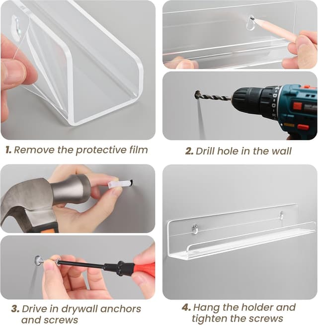 Thumbnail 5 de Gotega 12-inch Vinyl Record Shelf Wall Mount