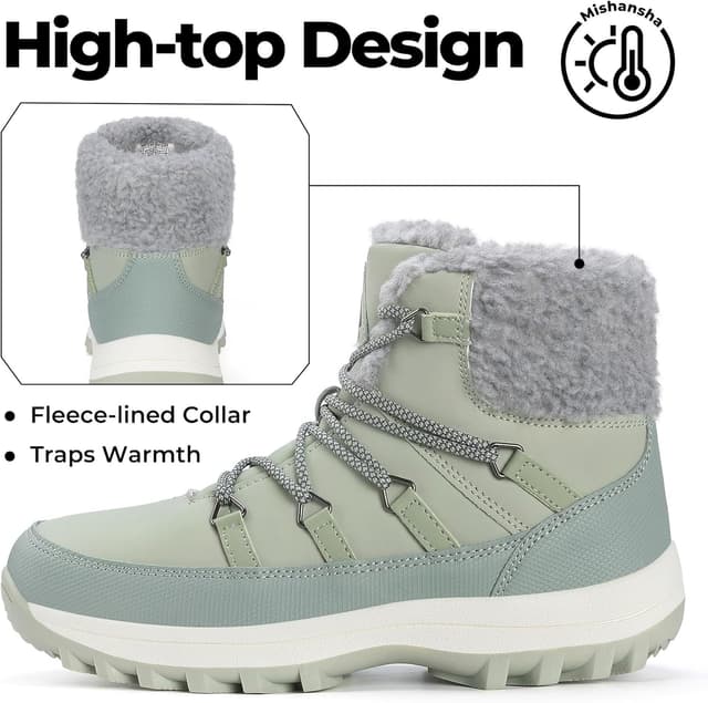 Detalle 2 de Mishansha Winterschuhe Gr.36-42 wasserdicht