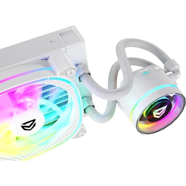 Detalle de Nfortec ATRIA X Kit de refrigeración líquida 240 mm Blanco