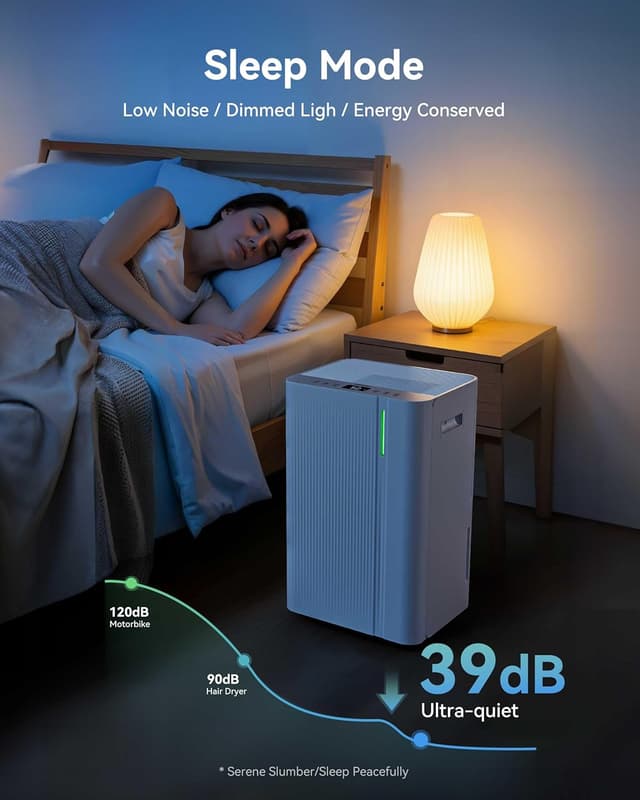 Detalle de EUHOMY 20L Dehumidifier for Home