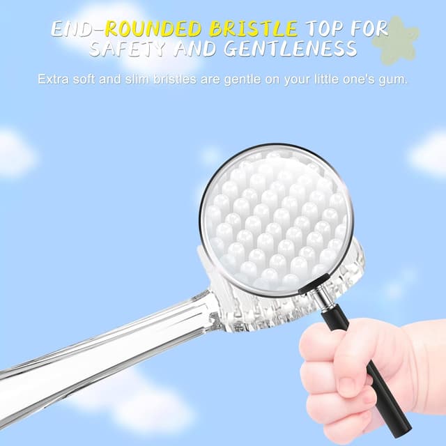 Detalle 2 de 5 Pack of Children’s Replacement Toothbrush Heads for SEAGO SG-513/SG-977/SG-2139/SG-EK6 & Teeteck Electric Toothbrushes (3 Years+)