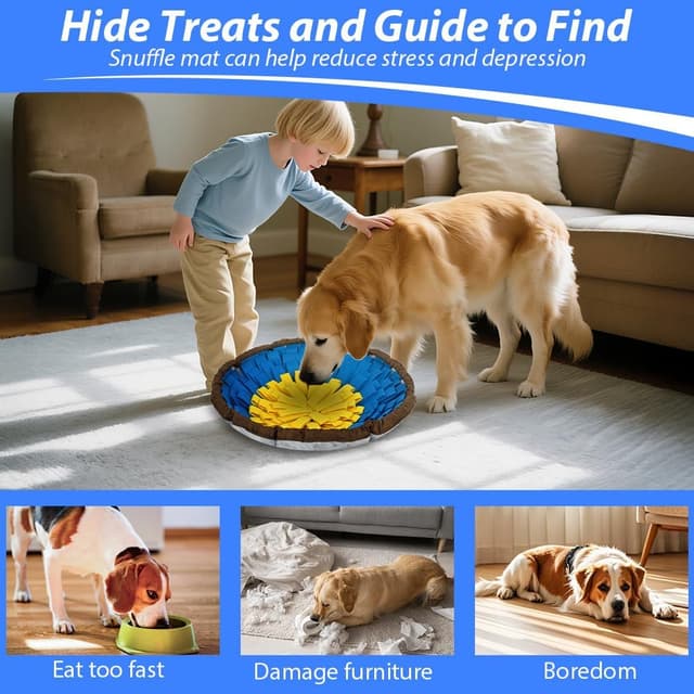 Detalle de AYESY Schnüffelteppich 48 cm für Hunde