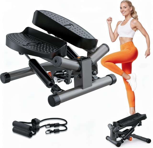 Imagen de Niceday Mini Stepper with LCD Monitor and Bands 🏋️♀ en OfertitasTOP