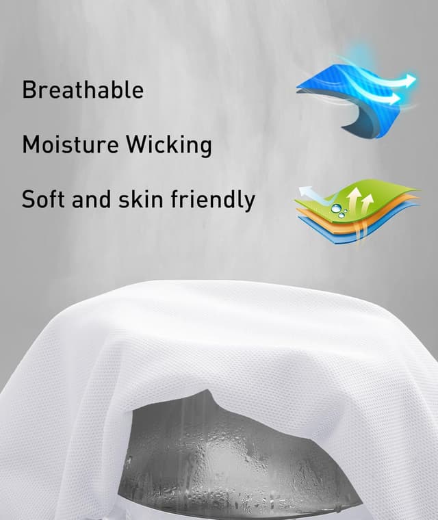 Detalle de ZITY Men’s Short-Sleeve Polo Shirt with Collar—Breathable, Moisture-Wicking Performance for Golf and Everyday Wear