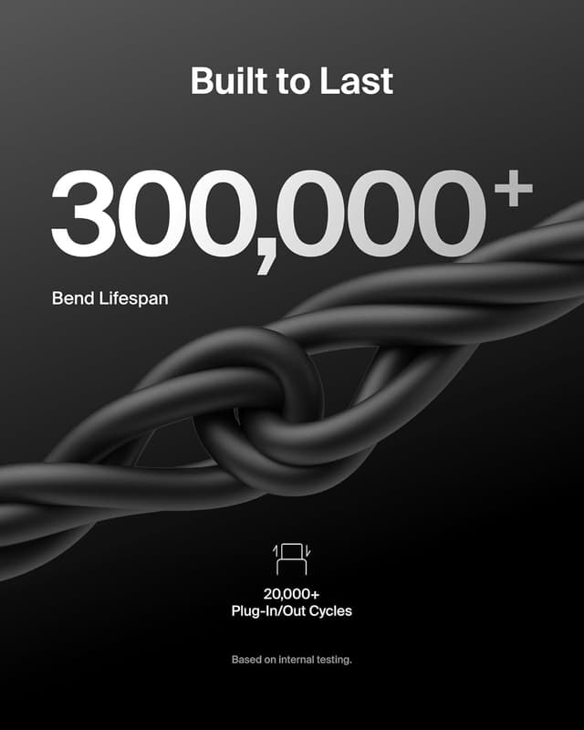 Thumbnail 3 de Belkin Eco USB-C to USB-C Cable (6.6ft, 60W) — Soft, Braided Fast Charging Cord