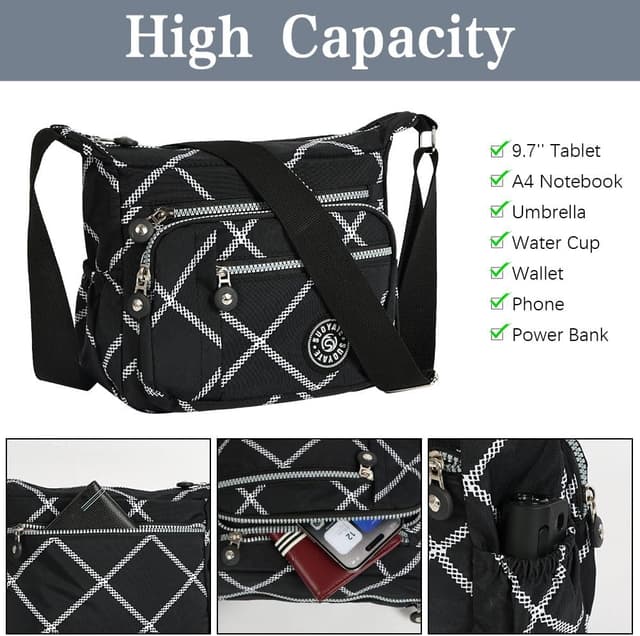 Thumbnail 5 de Aucuu Women’s Multi-Pocket Crossbody Bag