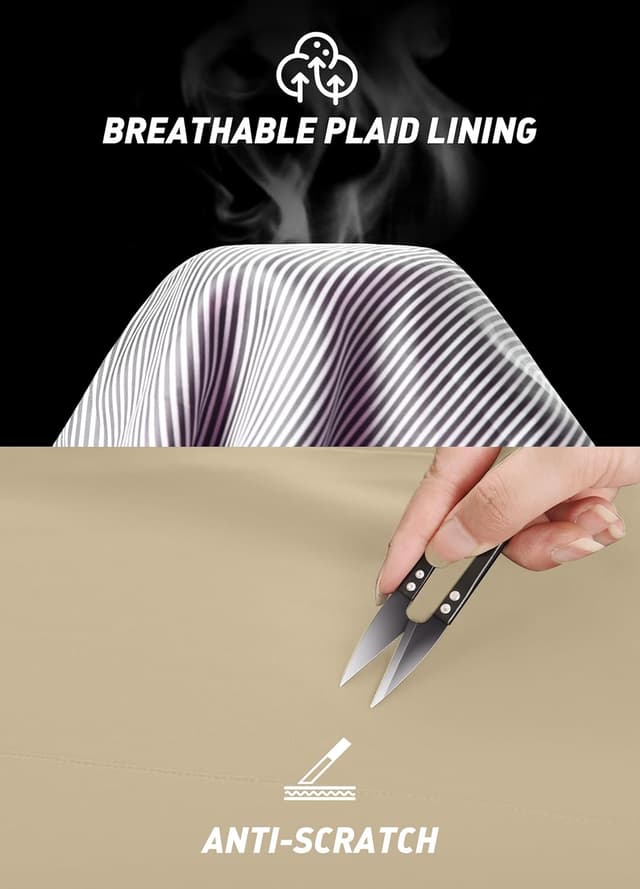 Detalle 2 de ATLASLAVA Women’s Waterproof Long Rain Jacket (Hooded Lightweight Trench Coat) S–3XL