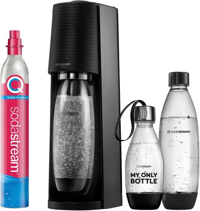 Thumbnail 6 de SodaStream Gasatore d’acqua Terra Nero con cilindro CO2 Quick-Connect e 3 bottiglie da 1 L