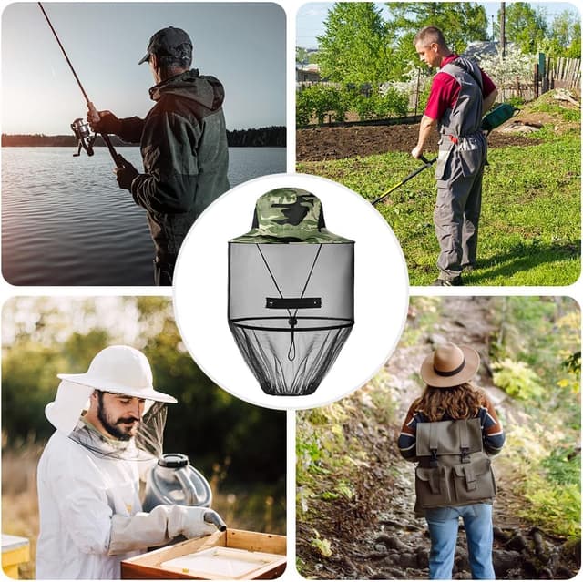 Thumbnail 6 de AOGOE Sombrero Antimosquitos con Mosquitera