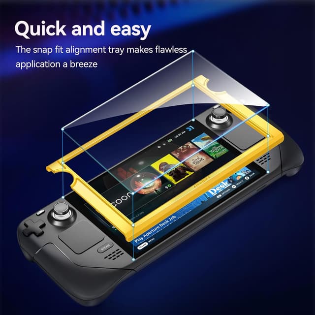 Detalle 2 de ivoler Schutzfolie Steam Deck 2er-Pack