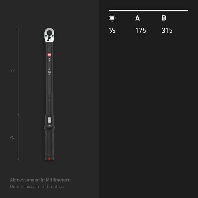 Thumbnail 6 de INBUS 73967 Drehmomentschlüssel 1/2" (40–200 Nm) für Links- & Rechtsanzug