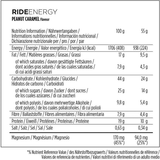 Thumbnail 5 de PowerBar Ride Energy Peanut Caramel Bar 18x55g