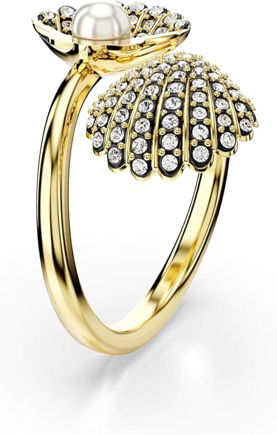 Detalle 2 de Swarovski Idyllia Anillo blanco Crystal Pearl 1 unidad