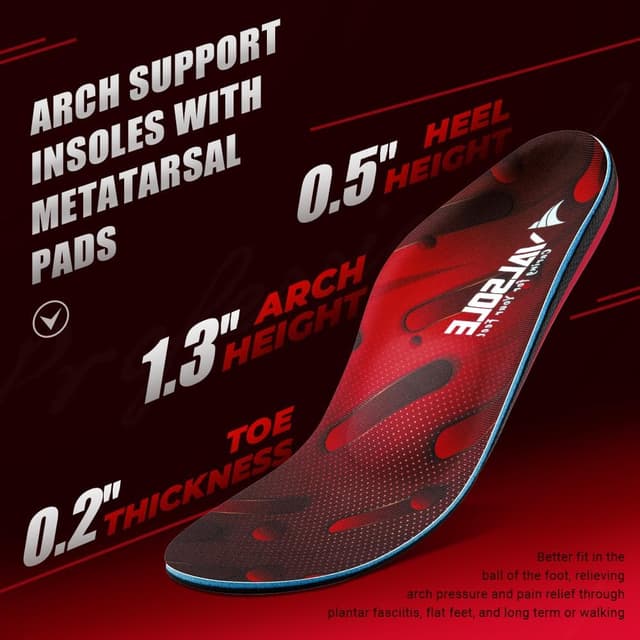 Detalle 1 de VALSOLE orthotic insoles for flat feet UK 11