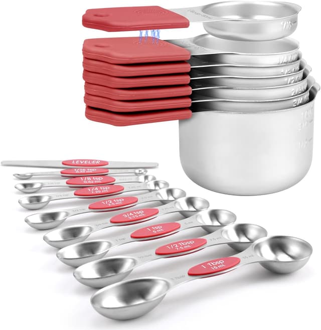 Thumbnail 6 de Magnetic Measuring Cups and Spoons Set 16 🍴