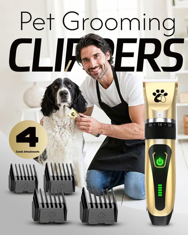 Detalle 2 de Professional Cordless Dog Clippers 2-speed