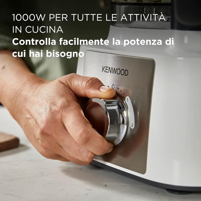 Detalle de Kenwood MultiPro Express FDP65.450WH Robot da Cucina con ciotola da 3 L, 1000 W e accessori