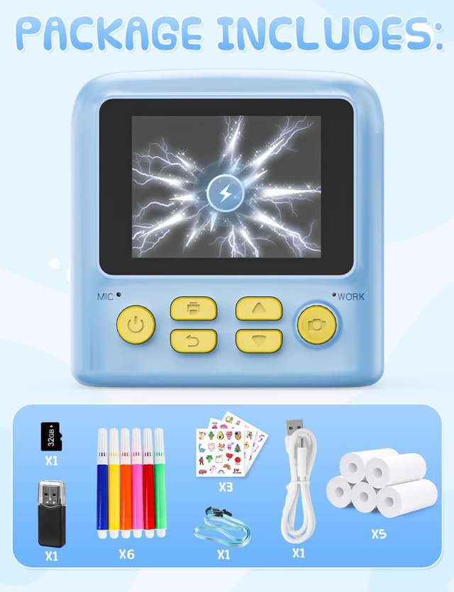 Thumbnail 4 de PHNIXGAM Cámara infantil con 2 flashes