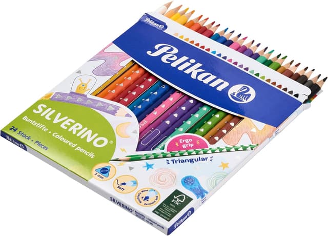 Thumbnail 4 de Pelikan Silverino Matite Colorate 24 Colori Triangolari
