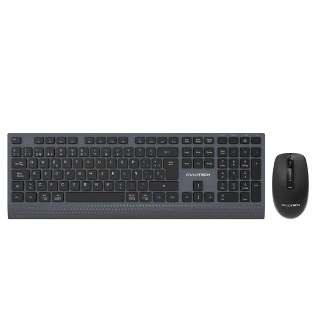Imagen de Owlotech MK700 Combo teclado y ratón low profile Dark Grey 🖱️ en OfertitasTOP
