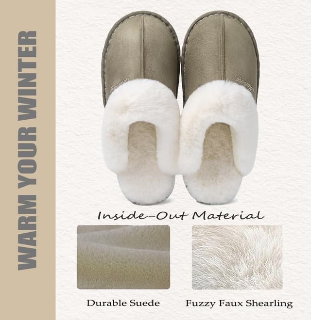 Thumbnail 6 de Coswind pantofole invernali unisex con memory foam e suola antiscivolo