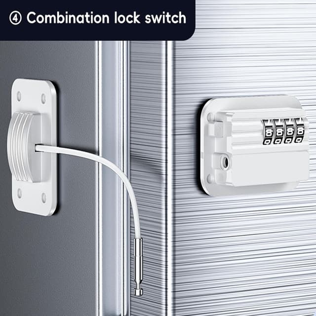 Thumbnail 6 de WILNIRY Kombinationsschloss Kühlschrank 0000